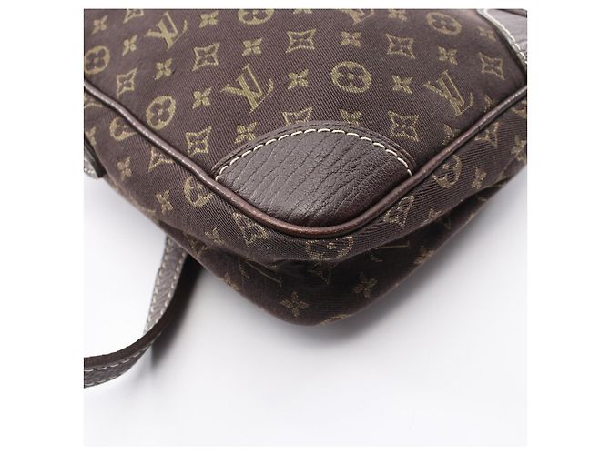 Pochette Danube Monogram Mini Lin Shoulder Bag Louis Vuitton Marron - vue 8