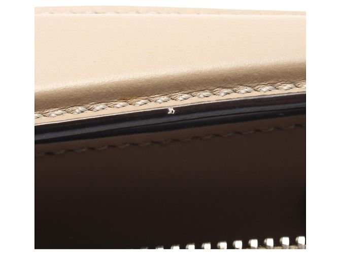 Fendi DOT COM Lederhandtasche Braun Beige - Ansicht 5