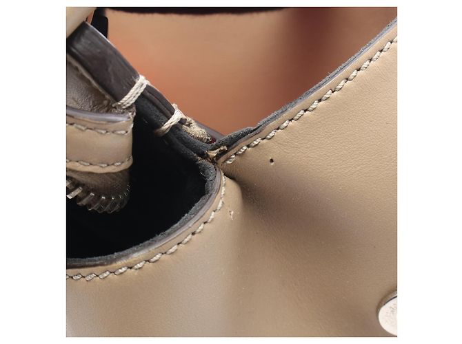 Fendi DOT COM Lederhandtasche Braun Beige - Ansicht 7