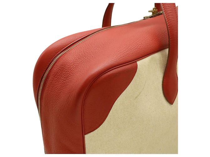 Hermès Borsa da viaggio Victoria50 Hermes Rosso - vista 7