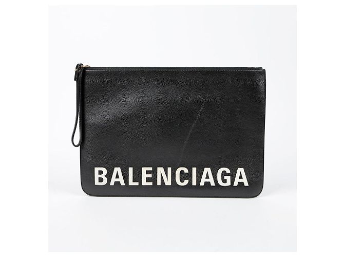 Balenciaga Clutch Logo Nero - vista 2