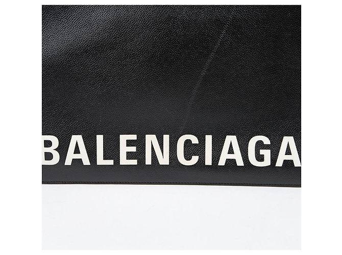 Balenciaga Clutch Logo Nero - vista 4