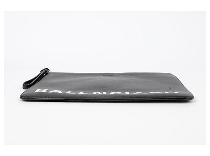 Balenciaga Clutch Logo Nero - vista 7