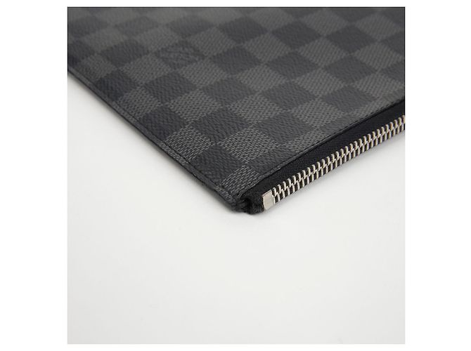 Louis Vuitton Pochette Jour Gm Clutch Nero - vista 6