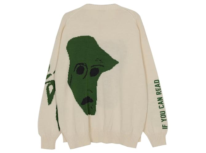 Dior Cactus Jack Ecru Wollstrick Größe Weiß - Ansicht 2