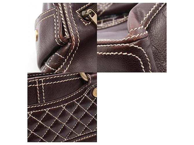 Céline Borsa in pelle CELINE Marrone - vista 10