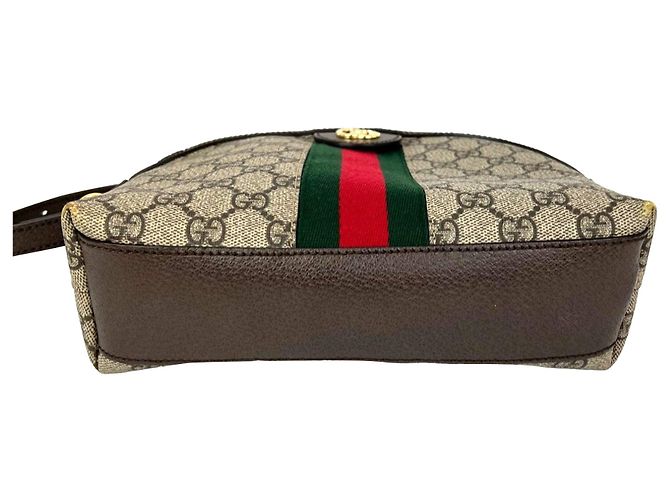 Borsa a tracolla Gucci GG Supreme Ophidia Small Rounded Top EBAY LIVE Marrone - vista 3