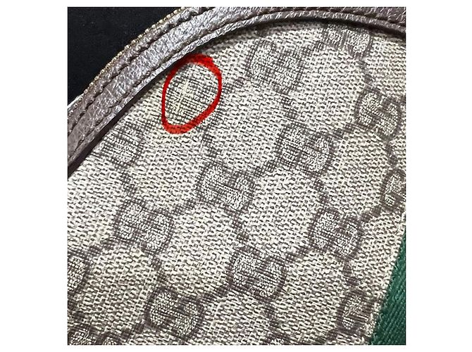 Borsa a tracolla Gucci GG Supreme Ophidia Small Rounded Top EBAY LIVE Marrone - vista 4