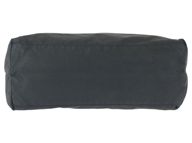 Prada Nylon Leather Tessuto Logo Tote Bag Schwarz - Ansicht 10