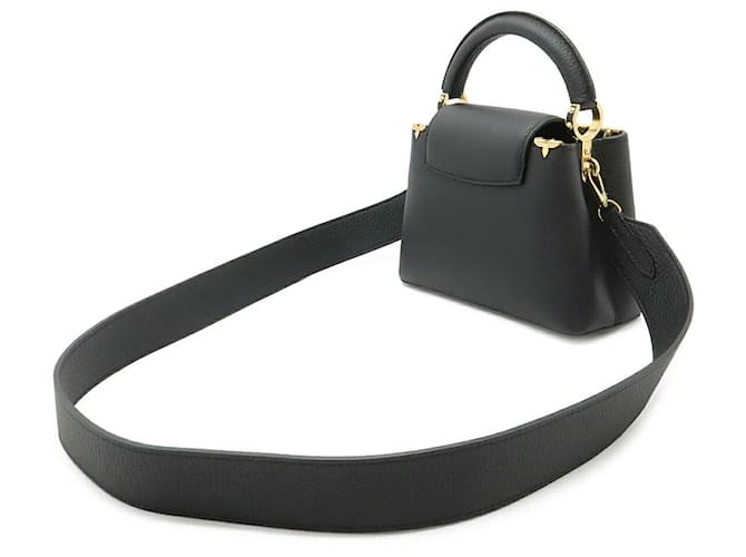 Borsa Louis Vuitton Capucines Mini Nera Nero - vista 2
