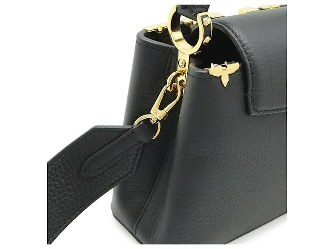 Borsa Louis Vuitton Capucines Mini Nera Nero - vista 4