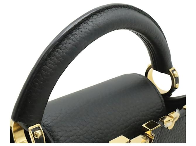 Borsa Louis Vuitton Capucines Mini Nera Nero - vista 5