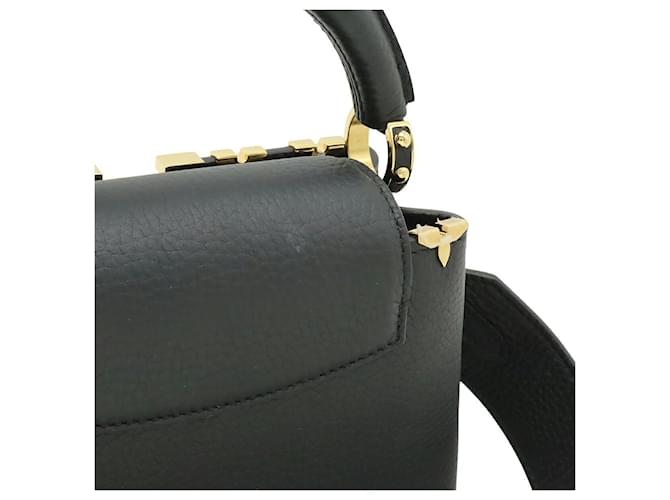 Borsa Louis Vuitton Capucines Mini Nera Nero - vista 7
