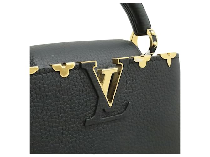 Borsa Louis Vuitton Capucines Mini Nera Nero - vista 8