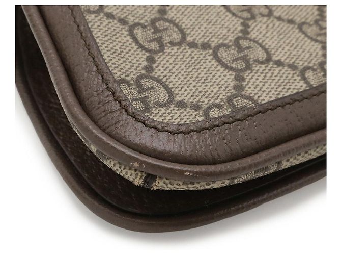 Borsa a tracolla Gucci Blondie Interlocking G GG Supreme Marrone Beige - vista 3
