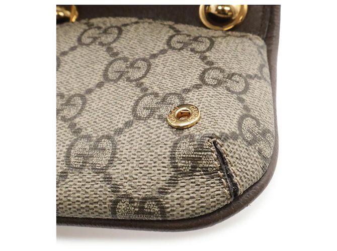 Borsa a tracolla Gucci Blondie Interlocking G GG Supreme Marrone Beige - vista 7