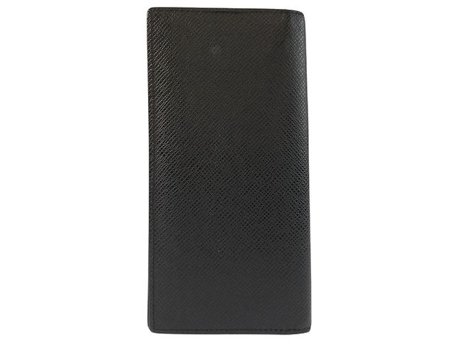 Louis Vuitton Taiga Leather Long Wallet Black - view 2