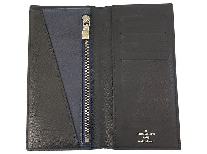 Louis Vuitton Taiga Leather Long Wallet Black - view 4