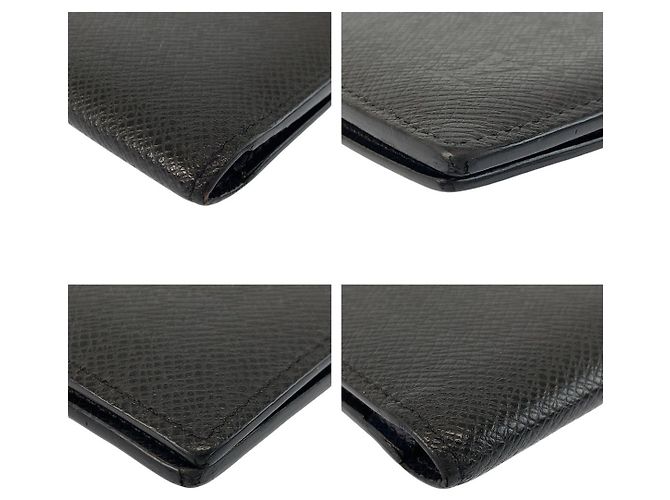 Louis Vuitton Taiga Leather Long Wallet Black - view 7