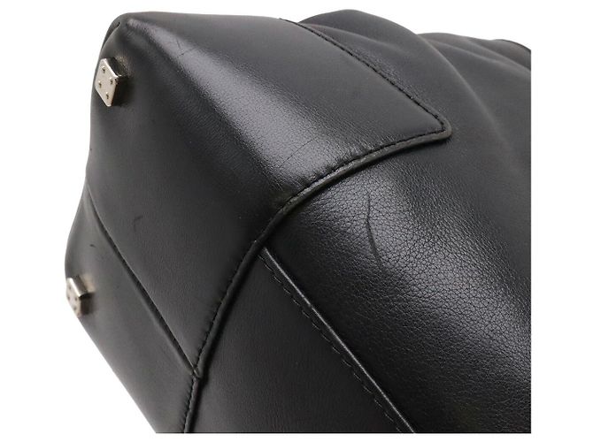 Borsa a mano in pelle Loewe Anagram Amazona Nera Nero - vista 4