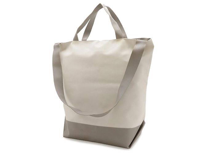 Chanel Nylon Logo 2WAY Tote Bag Grau - Ansicht 2