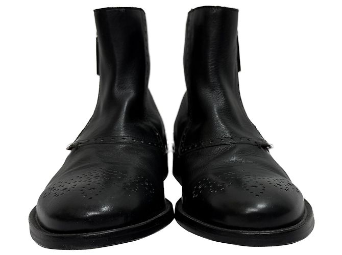 Stivaletti Etro in pelle nera Verde - vista 2