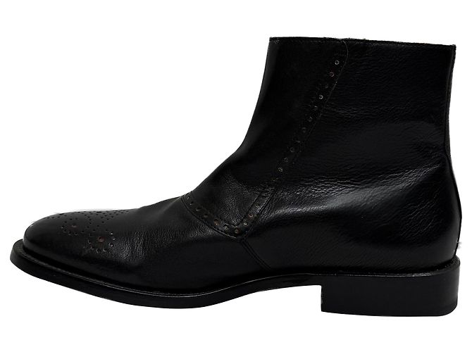 Stivaletti Etro in pelle nera Verde - vista 4