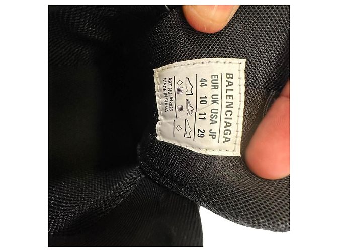 Baskets Track Balenciaga en polyuréthane noir - vue 10