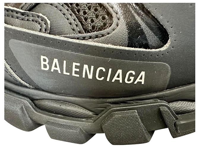 Baskets Track Balenciaga en polyuréthane noir - vue 13
