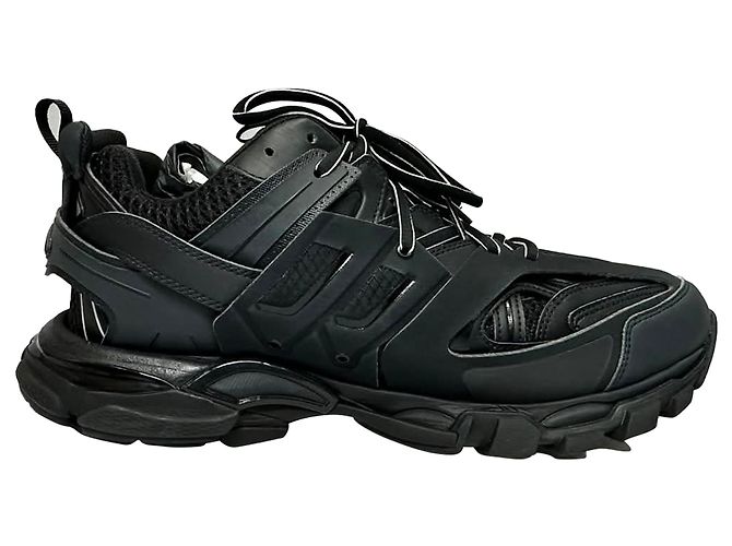 Baskets Track Balenciaga en polyuréthane noir - vue 16