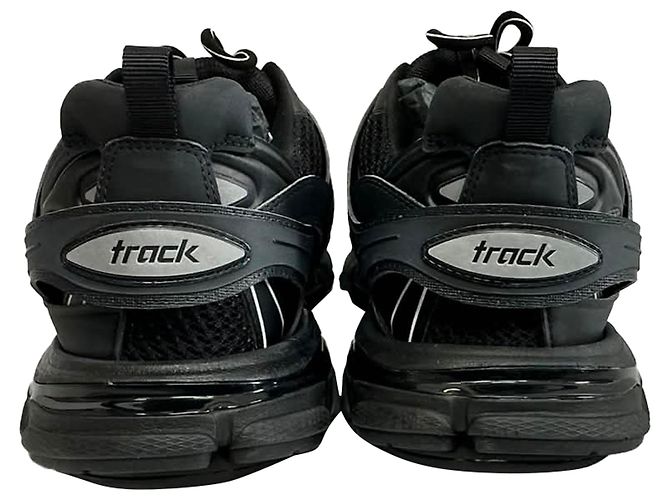 Baskets Track Balenciaga en polyuréthane noir - vue 4