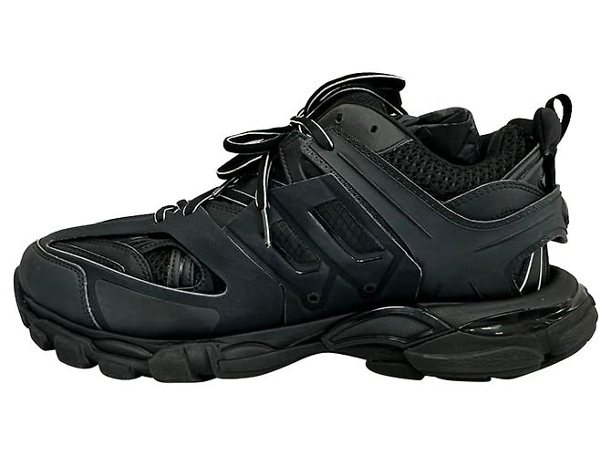 Baskets Track Balenciaga en polyuréthane noir - vue 5