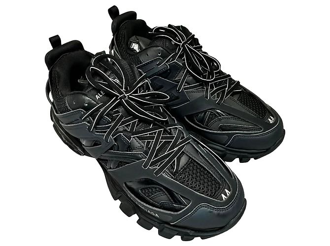 Baskets Track Balenciaga en polyuréthane noir - vue 7