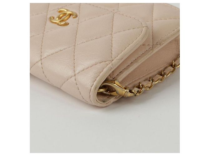 Chanel Mini Schulter- und Crossbody-Tasche mit goldenen Kugeln Pink - Ansicht 10