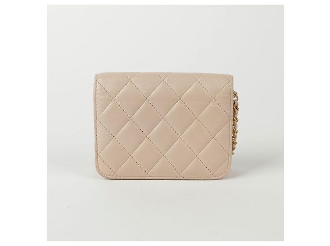 Chanel Mini Schulter- und Crossbody-Tasche mit goldenen Kugeln Pink - Ansicht 4