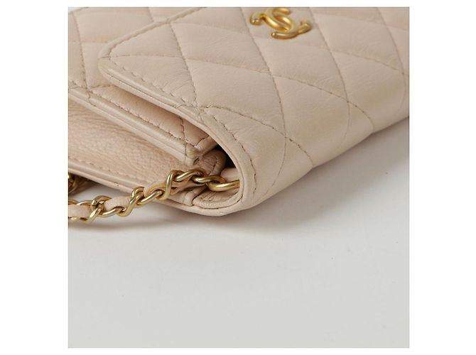 Chanel Mini Schulter- und Crossbody-Tasche mit goldenen Kugeln Pink - Ansicht 9