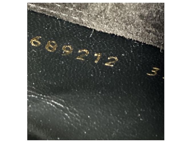 Botines de cuña Niki 85 en ante negro Saint Laurent - vista 10