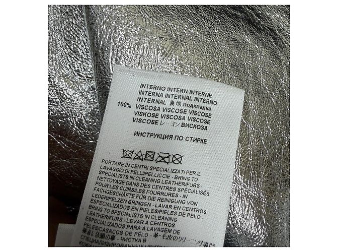 Etro Metallic-Hose aus silberner Viskose Metallisch - Ansicht 4