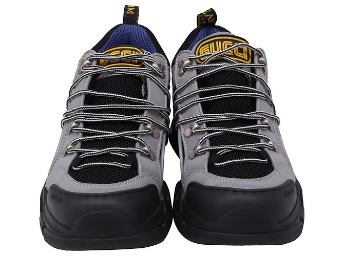 Sneakers Flashtrek Gucci in pelle multicolore Nero - vista 2