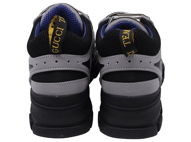 Sneakers Flashtrek Gucci in pelle multicolore Nero - vista 5