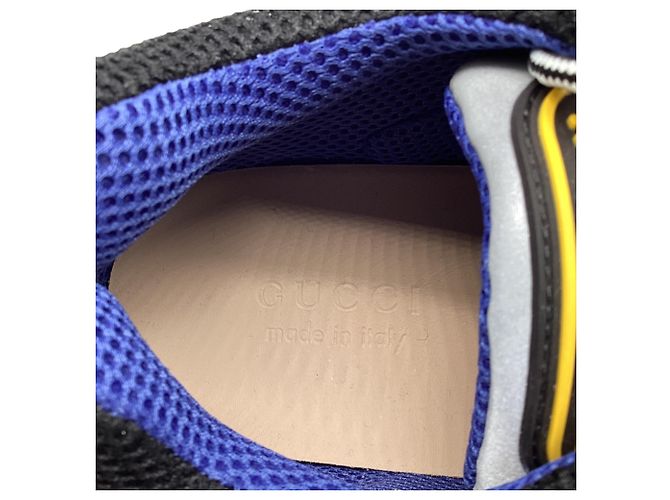 Sneakers Flashtrek Gucci in pelle multicolore Nero - vista 8