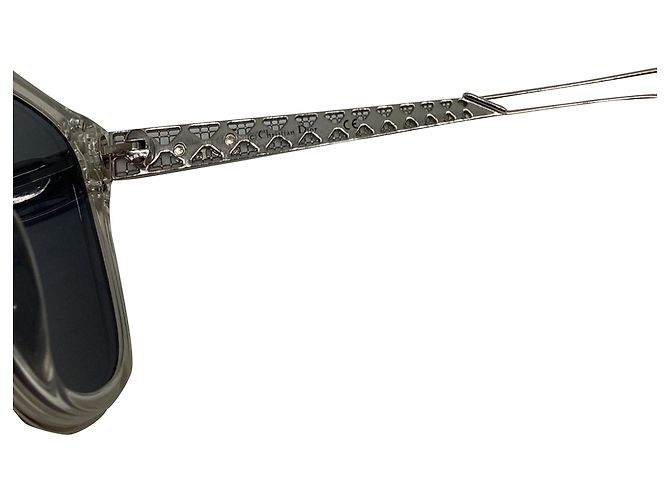 Dior Diorama 1 Mirrored Wayfarer Sonnenbrille aus silbernem Acetat - Ansicht 5