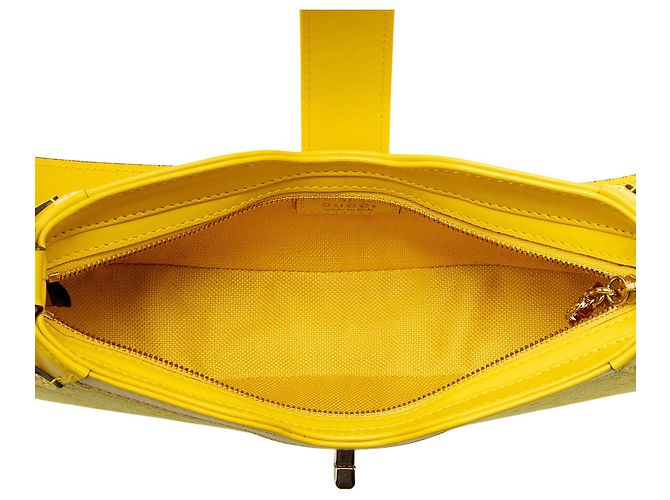 Borsa a tracolla GG Canvas Moon di Gucci Giallo - vista 7