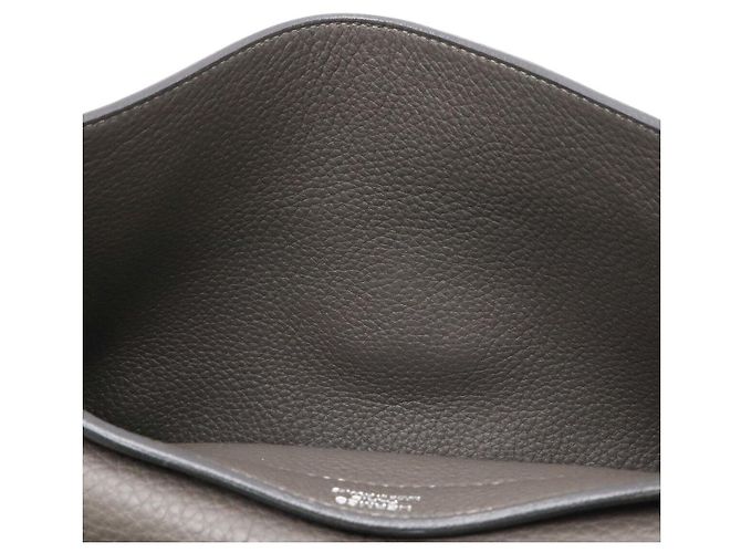 Hermès Hermes Togo Sac a Depeche 27 Briefcase Grigio - vista 6