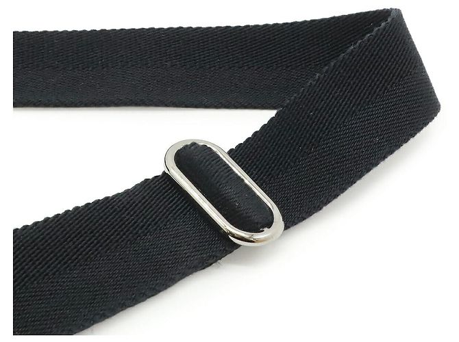 Borsa a tracolla Gucci GG Canvas e pelle nera Nero - vista 5