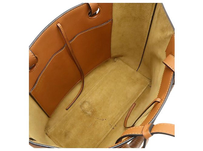 Loewe Anagram Small Leather Tote Bag Braun - Ansicht 6