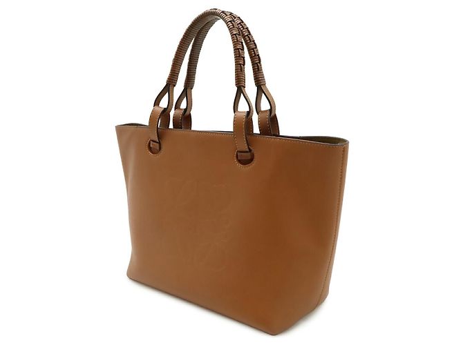 Loewe Anagram Small Leather Tote Bag Braun - Ansicht 9