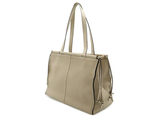 Loewe Leather Cushion Medium Anagram Tragetasche Braun Beige - Ansicht 2