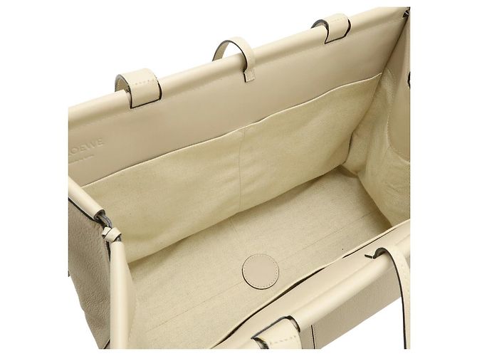 Loewe Leather Cushion Medium Anagram Tragetasche Braun Beige - Ansicht 5