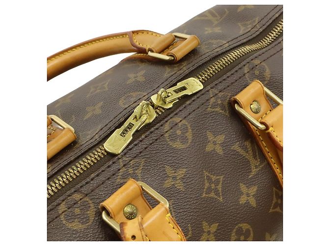 Borsa da viaggio Louis Vuitton Monogram Keepall 45 Marrone - vista 5